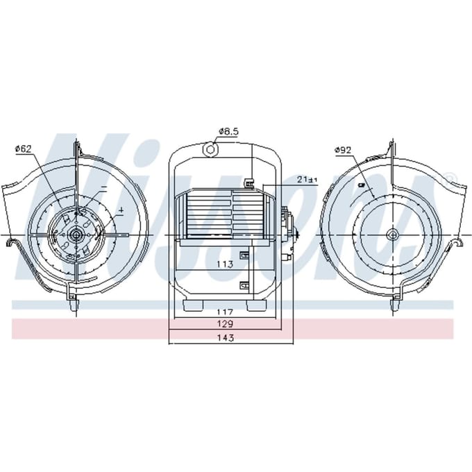 Binnenventilator NISSENS 87768