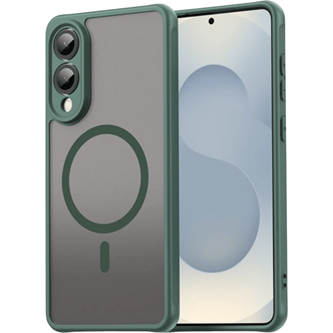 CaseBody Samsung S25 Edge Slim Anti-Shock MagSafe Hoesje Groen