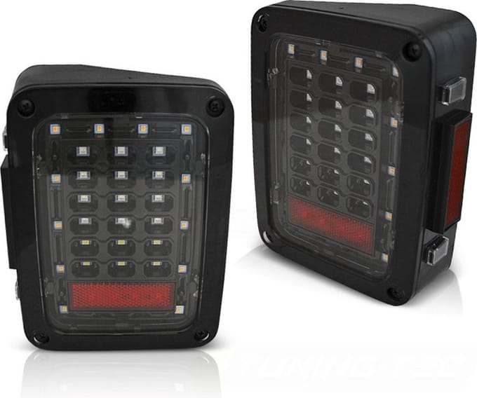 Achterlichten CHRYSLER JEEP WRANGLER JK 07-18 ZWART