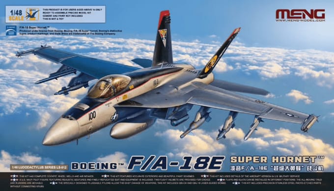 Meng Model Modelbouwpakket Vliegtuigen - MENG LS012 Boeing F/A-18E Super Hornet Plastic - 1:48 - Modelbouw