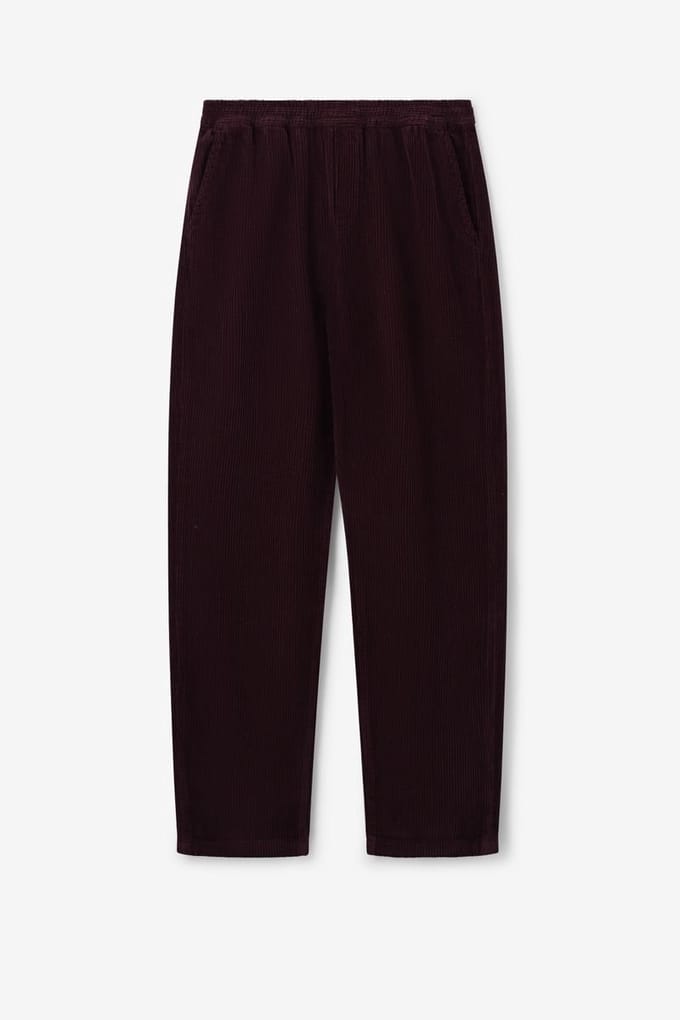 Sissy-Boy - Donkerbruine corduroy mid-rise broek