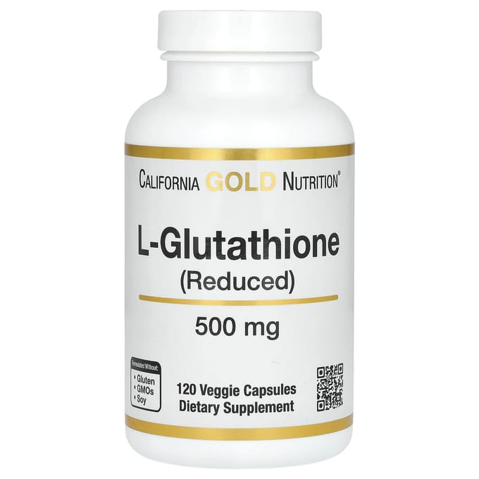 L-Glutathion (Réduit), 500 mg, 120 gélules végétales