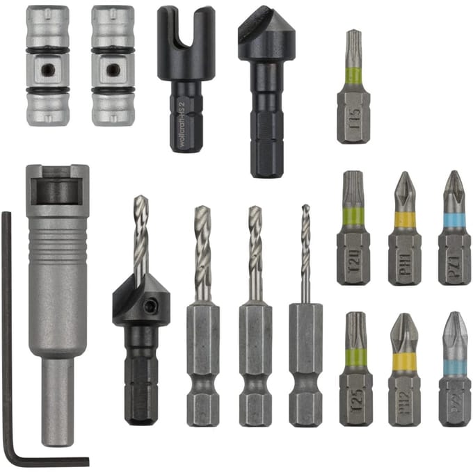 wolfcraft - Flipbit set - Alles in 1 - 17 delig - 3086000
