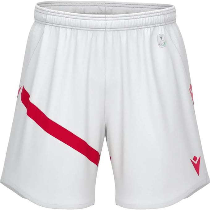Macron Shen Eco Short Kinderen - Wit / Rood | Maat: 11-12 Y