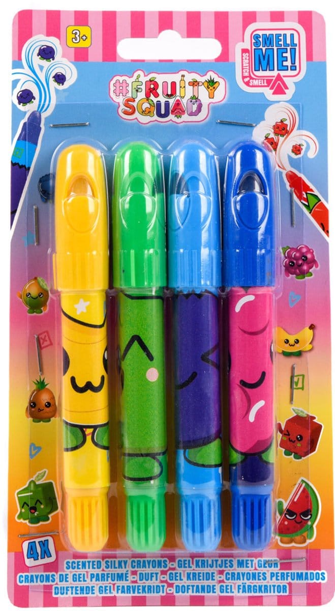 Canenco Fruity Squad Super Soft Crayons with Fragrance 4p
