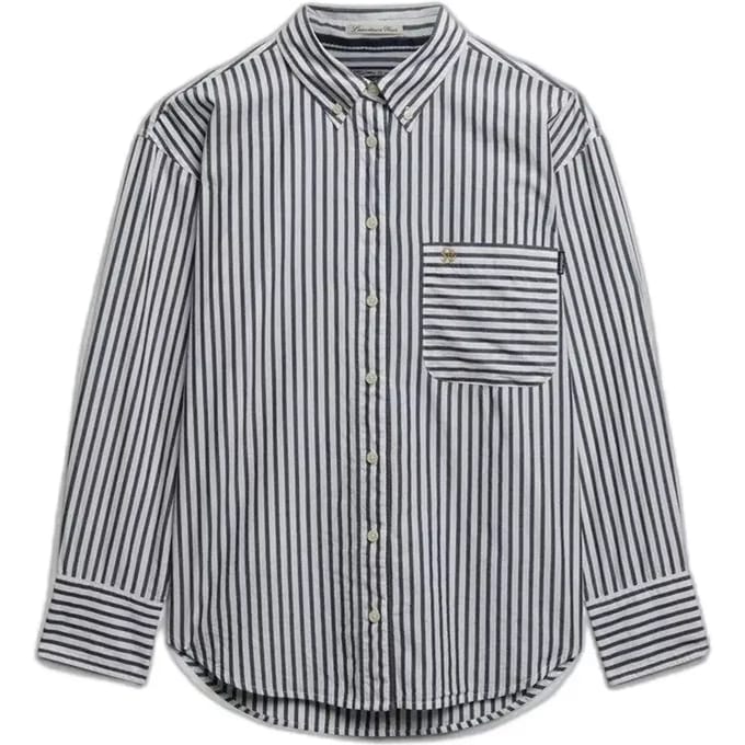 Superdry Poplin Relaxed Fit Overhemd Met Lange Mouwen Wit M Vrouw