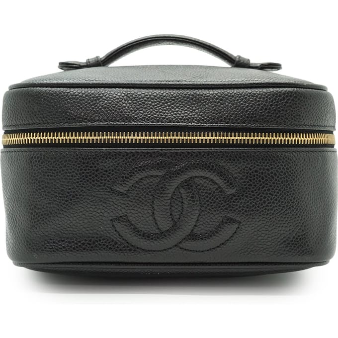 Chanel Vintage leren handtas/kaptafel