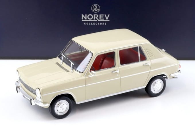 Simca 1100 GLS 1968 Beige - Norev Model Auto 185758 Schaal 1:18