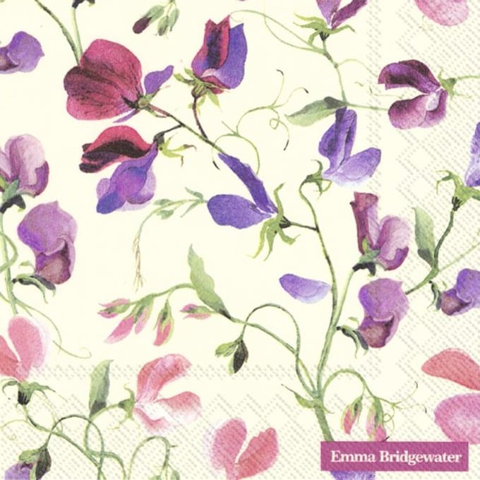 IHR Emma Bridgewater - Servetten - Lunch servetten - 33x33cm - Sweet Pea