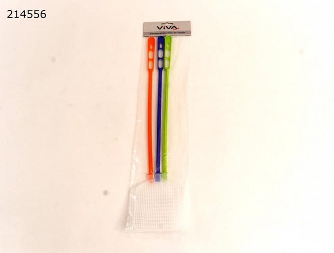 Vliegenmeppers Set 3 Stuks – Stevig – Blauw Groen Oranje – 50 cm