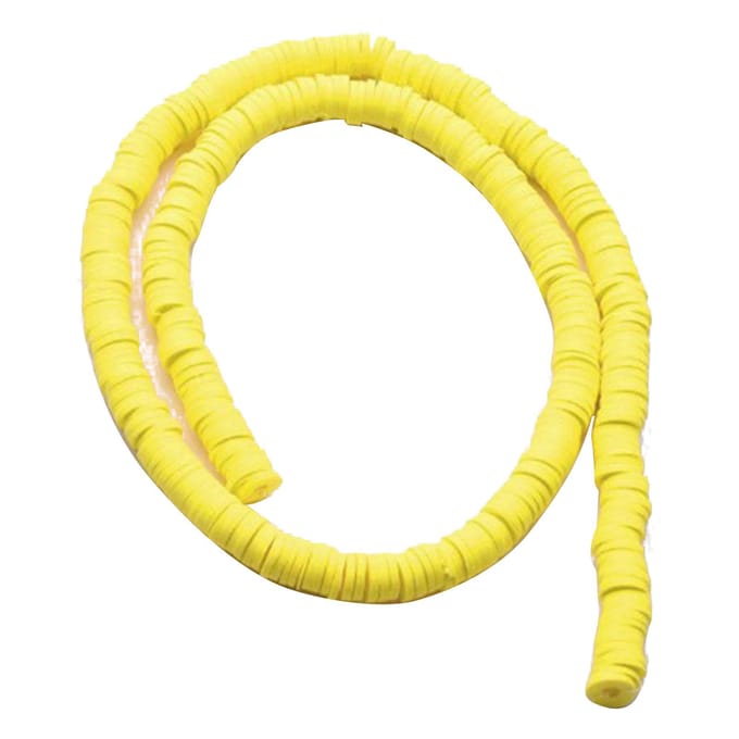 Gele Platte Polymeerklei Kralen DIY Decoratie Polymeerklei Schijfjes Kralen voor Kettingen Armbanden yellow