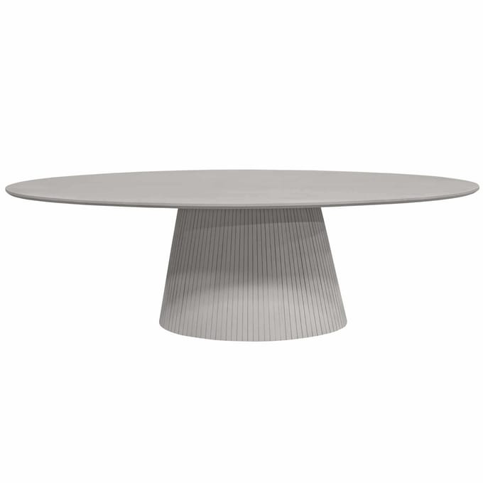StarFurn Eettafel Solana - Ovaal Taupe Hout - 210x110x76cm