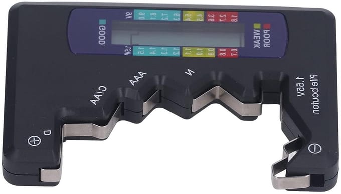 Digitale Batterijtester - Batterij Checker - Batterijen Testen - LCD Scherm Indicatie - Compact Formaat - Zwart