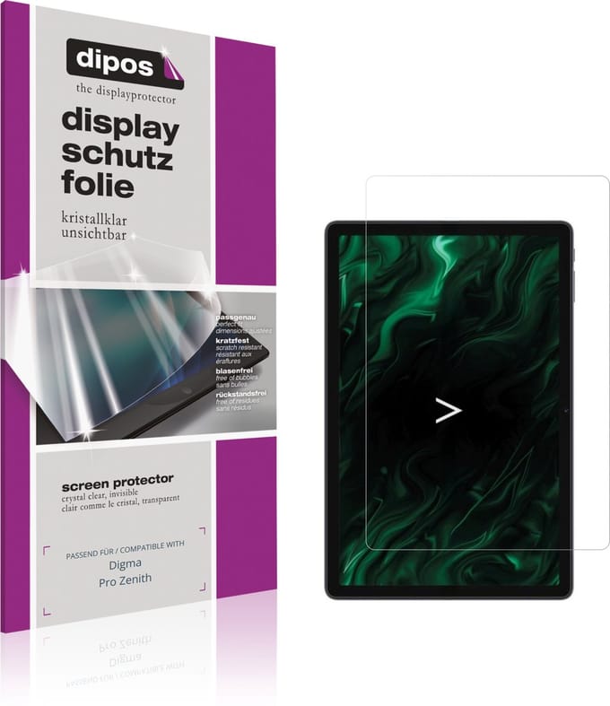 dipos – 2x Beschermfolie geschikt voor Digma Pro Zenith | Krasbestendige & heldere Screenprotector Ultra-Thin