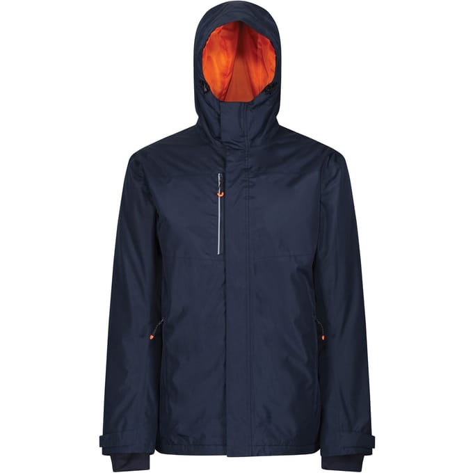 Regatta Heren Thermogen Verwarmd Waterdicht Jasje (Marine / Magma Oranje)