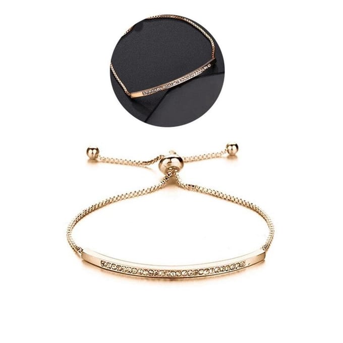 Sorprese armband - Gold AU - armband dames - bangle - 3-delig - cadeau - Model H - Sinterklaas - Kerst - Cadeau