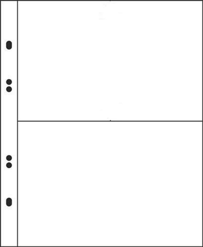 Ansichtkaartenhoezen voor Weergavekaarten - 25 Stuks A5 2-Delige Indeling