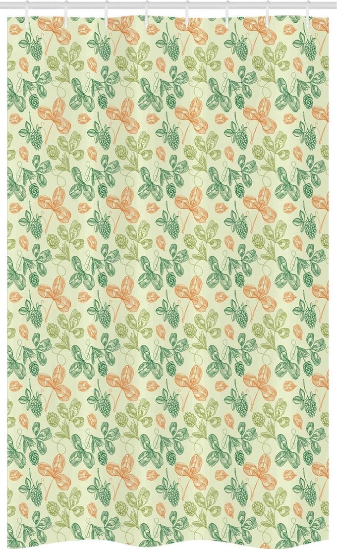 ABAKUHAUS Douchegordijn – 120x180 cm – Polyester – Bladerenprint