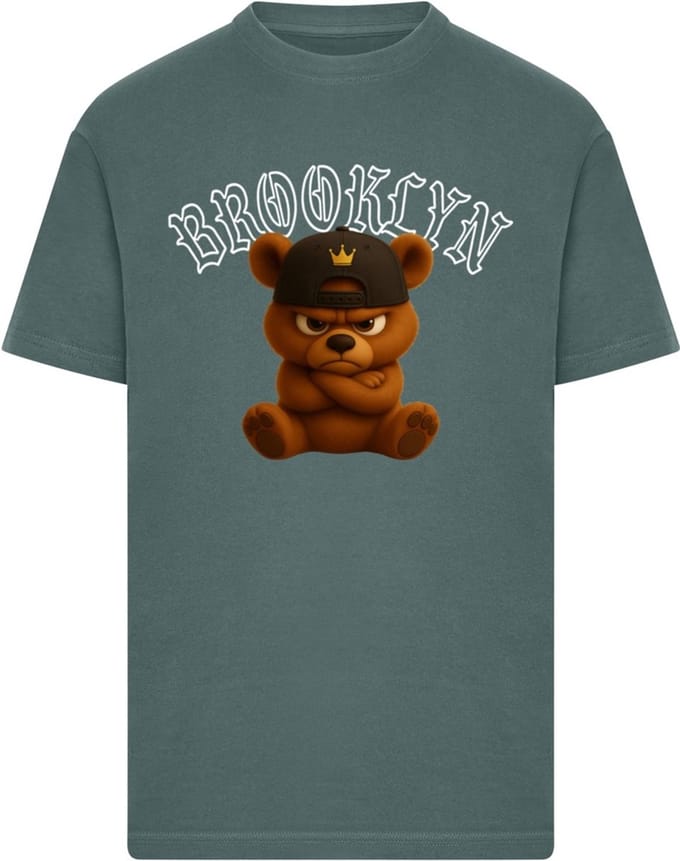 Mister Tee - Brooklyn Born Legend Heren Tshirt - M - Donkergroen