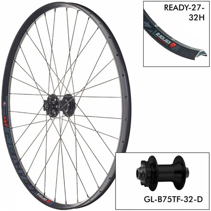 Fietswiel Black Jack D.Ready27 32H - TF