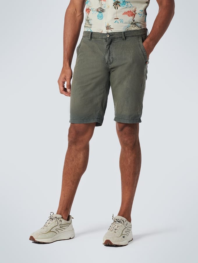 No Excess Mannen Chinoshorts Donker Groen 36