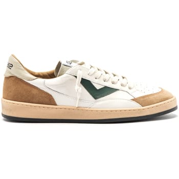 Heren lederen sneakers 4b12 Playnew Beige Ice