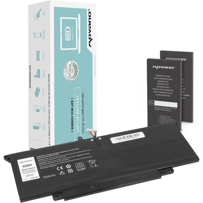 Movano JHT2H - Batterij - Lithium-ion - Voor Dell Latitude 7410 2-in-1 - 7310 2-in-1