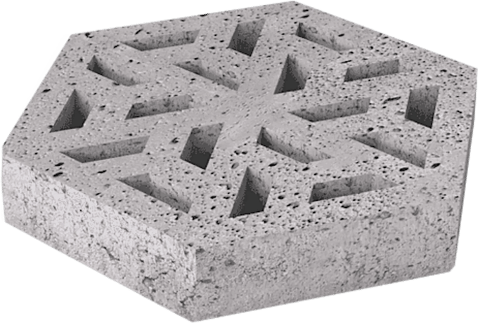 Schellevis Oudhollands ECO-tegel 37,5x37,5x7 cm grijs