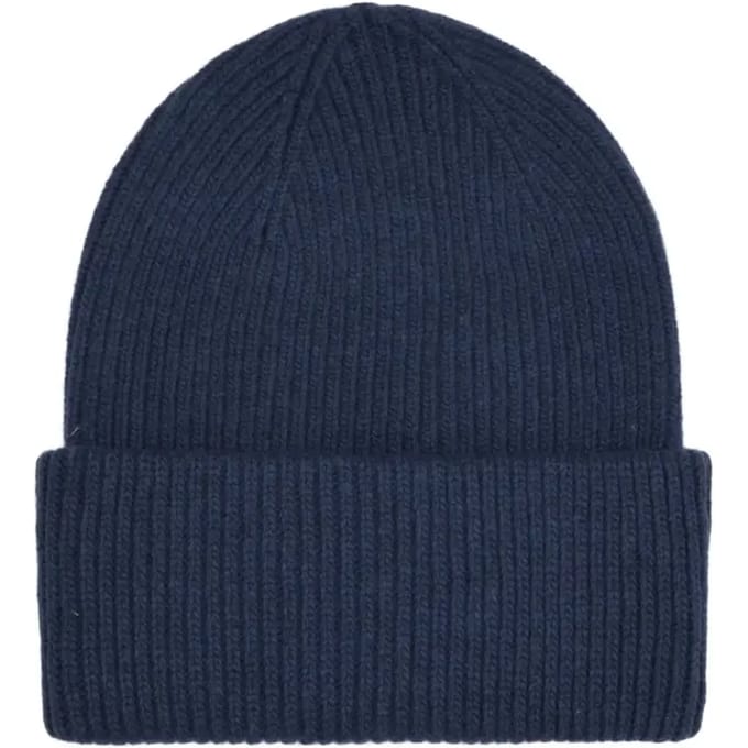 Wollen muts Colorful Standard Merino navy blue