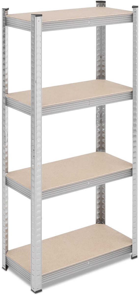 Zware stelling - 2 stuks - 60x138x30 cm - zilver