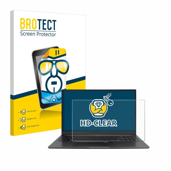 BROTECT - Screenprotector voor ASUS Vivobook 15 OLED - Folie Beschermfolie transparant