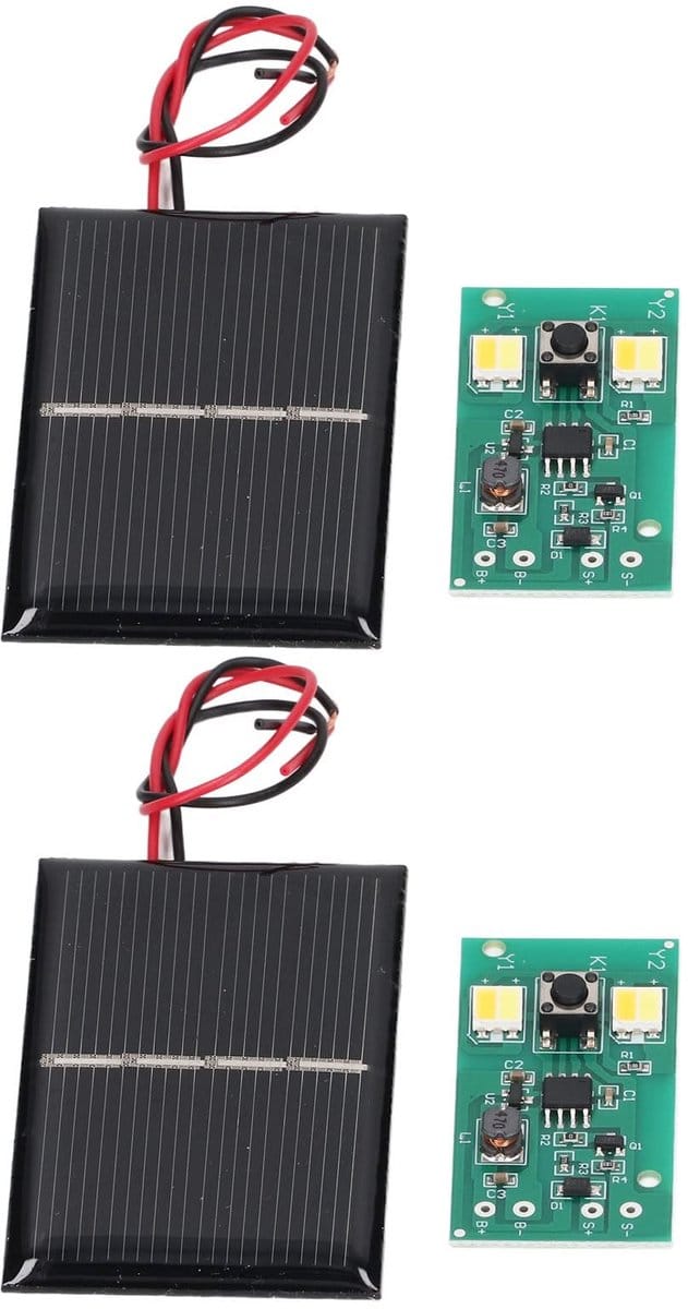 Allecto - Solar Control Panel met 2 Zonnepanelen en 8
