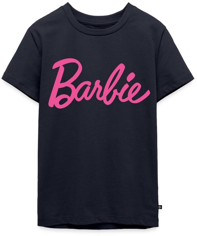 Barbie Klassiek Logo Premium T-Shirt Tiener