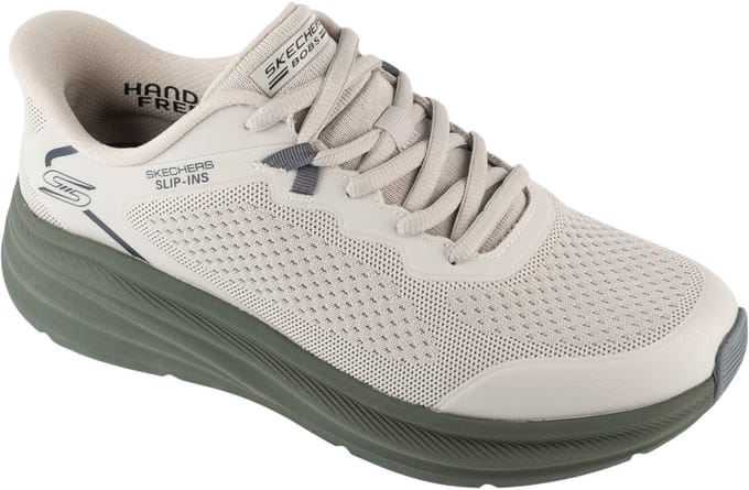 Skechers Slip-Ins: Max Run, Mannen, Beige, Hardloopschoenen, maat: 44