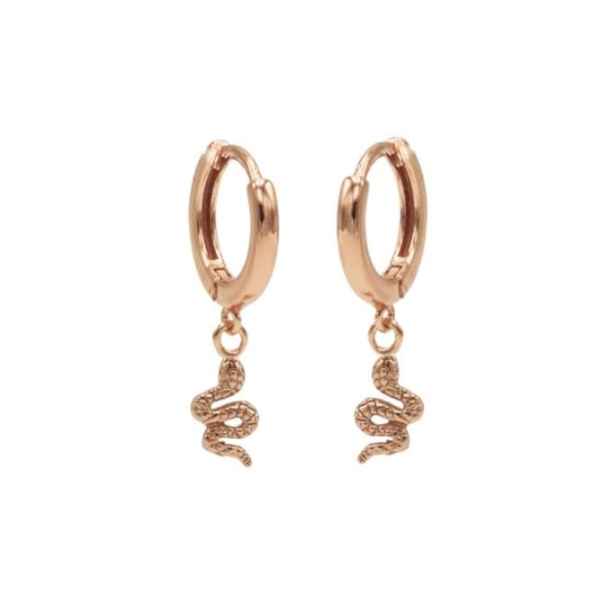 Karma hinged hoops symbool snake rosé gold M1989HIN