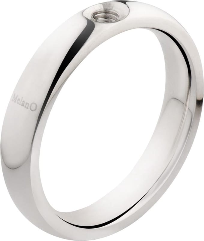 Melano twisted tracy ring - zilverkleurig - dames - maat 52