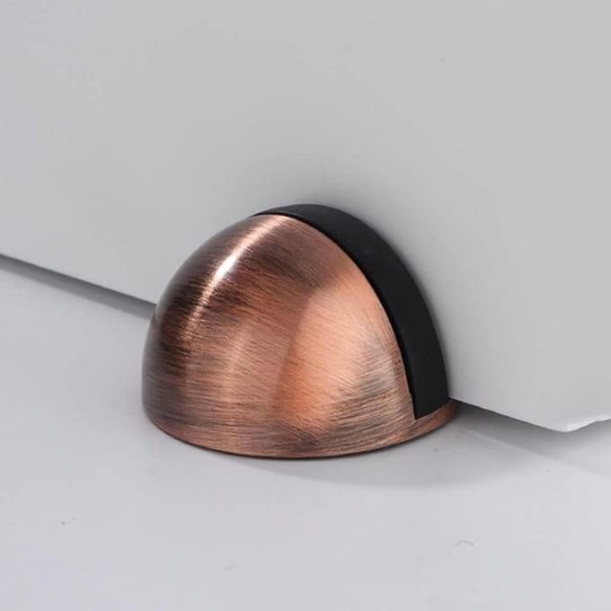 Deurstopper - Deurhouder Vloer - Deuren Beschermen - Verborgen Montage - 43 mm - Zilver