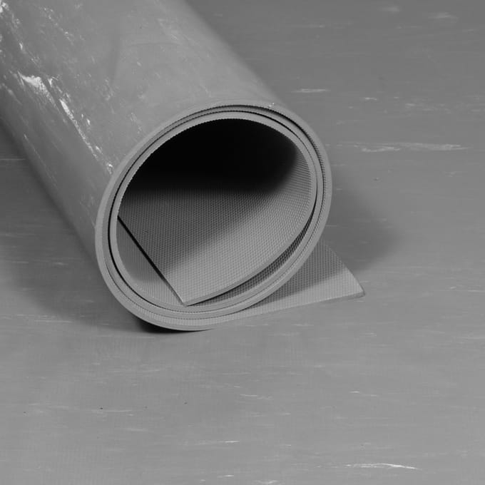 IVOL - Rubbermat op rol - Marmerlook Grijs 2,5 mm - Breedte 120 cm - Per strekkende meter