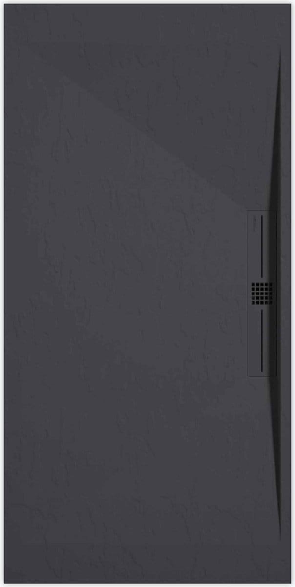 Sanifun douchebak Stone Side Anthraciet Slate 1400 x 900 P