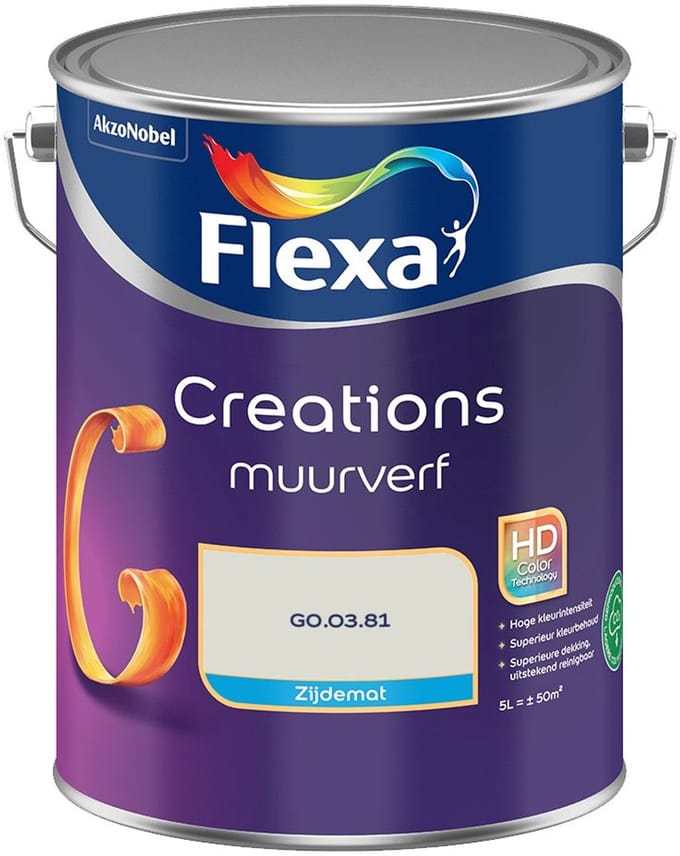 Flexa - Creations Muurverf Zijdemat - G0.03.81 - Mengverf - 5 L