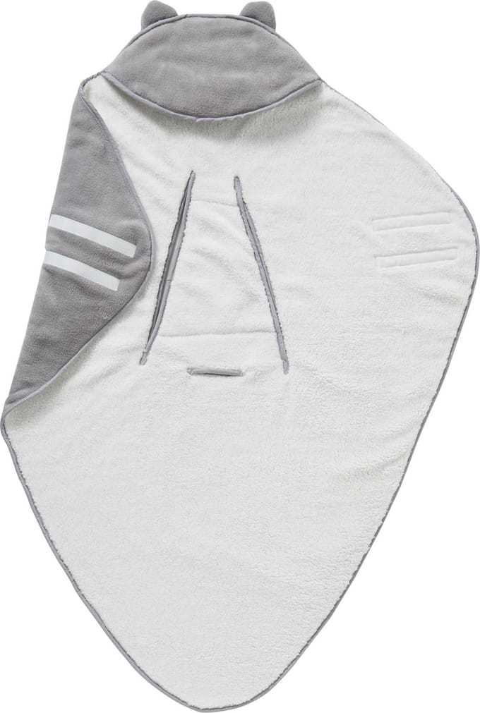 Vertbaudet Reisdeken - capuchon - microvezel - fleece voering - baby