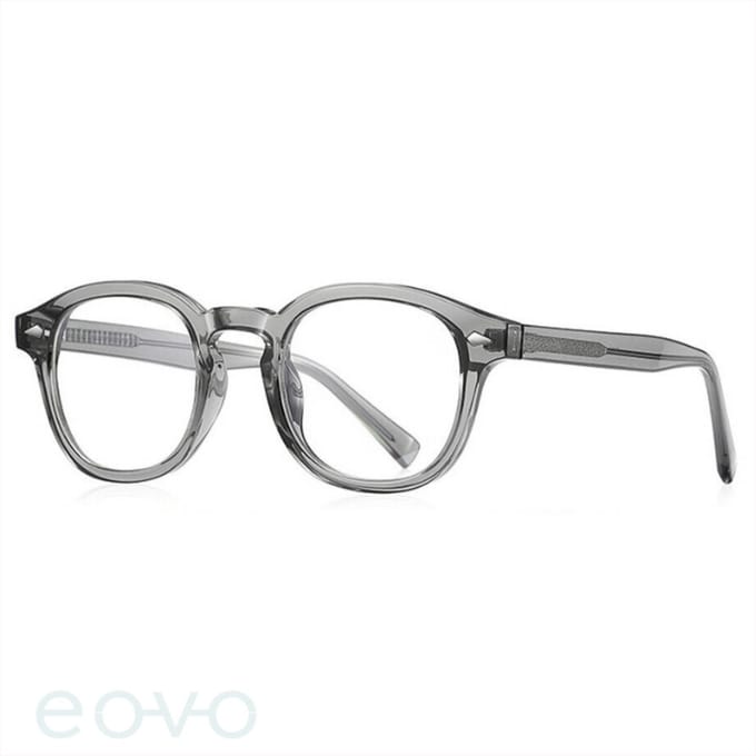 eovo Gravio I Blauw Licht Filter Bril Zonder Sterkte Transparant Grijs – Blue Light Glasses – Computerbril