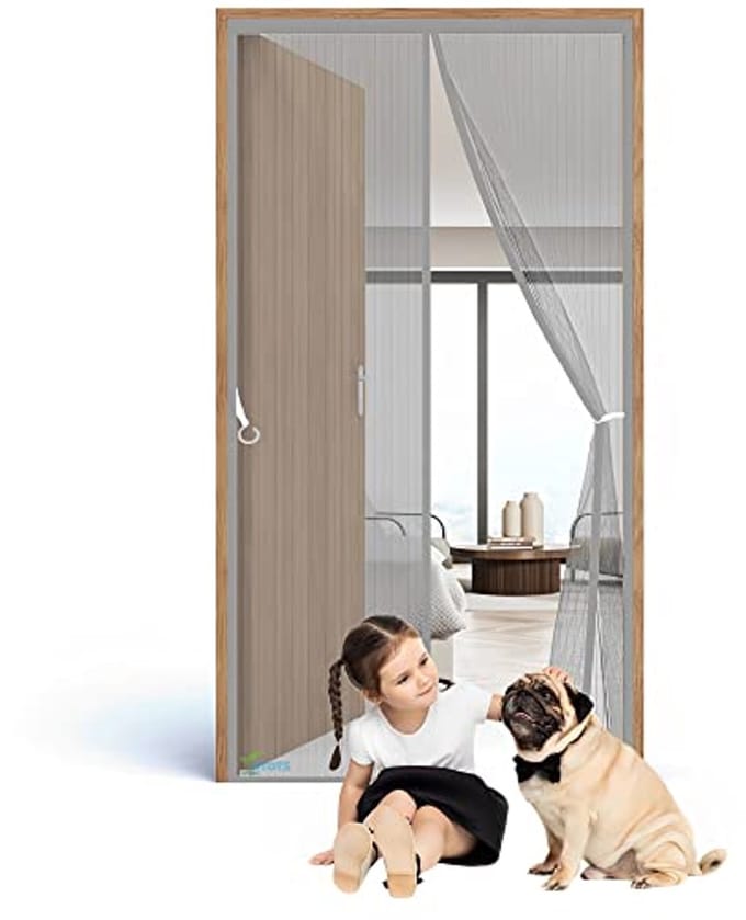Hor Raam 155 x 265 cm voor Muggenbescherming met Sterke Klittenband
