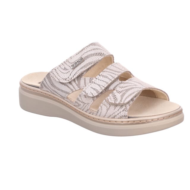 Rohde 5221 - Dames slippers - Kleur: Wit/beige - Maat: 38