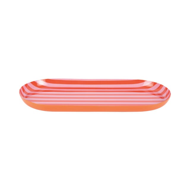 Present Time - Dienblad Animado Oval Large - Oranje - 38x18x2,5 cm