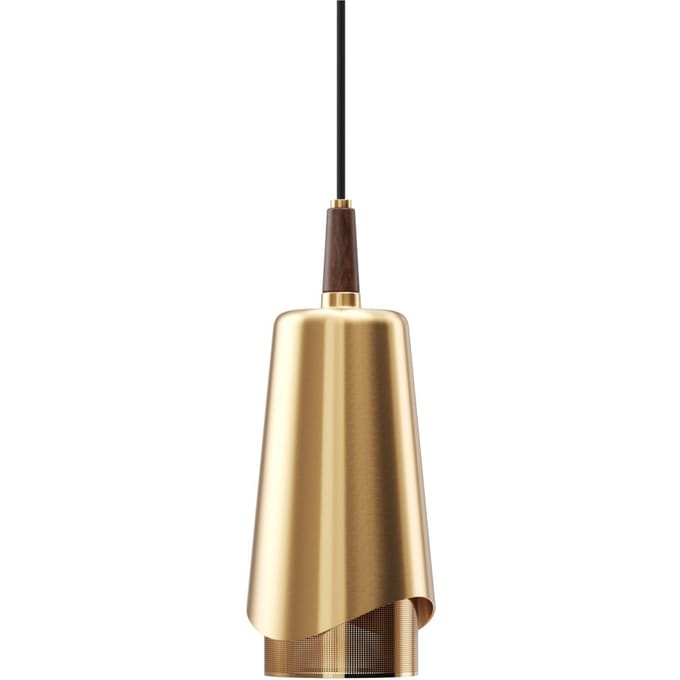 Audo Copenhagen Audo Umanoff hanglamp, messing en Walnoot