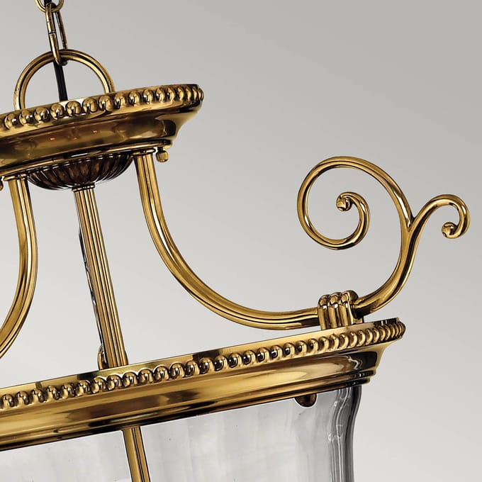 Hinkley LED Hanglamp Cambridge | 3X E14 Max 60W | Dimbaar | Burnished Brass