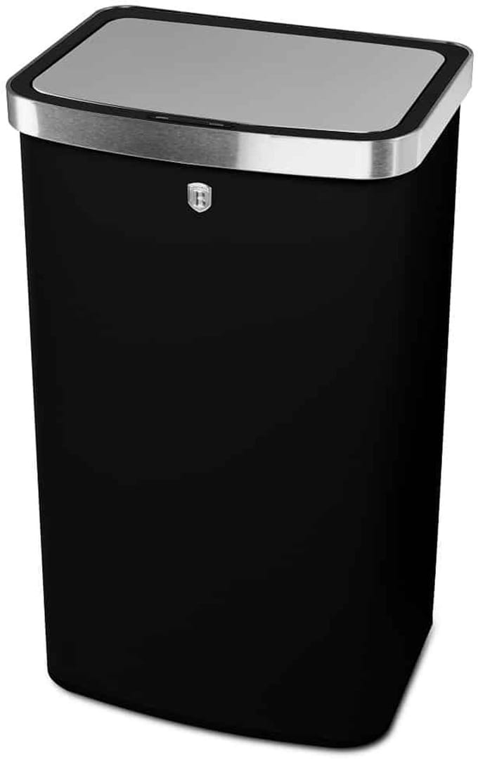 Berlinger Haus 9795 - Sensorbin 60 liter - Matt black Collection - Pedaalemmer zwart - prullenbak - afval