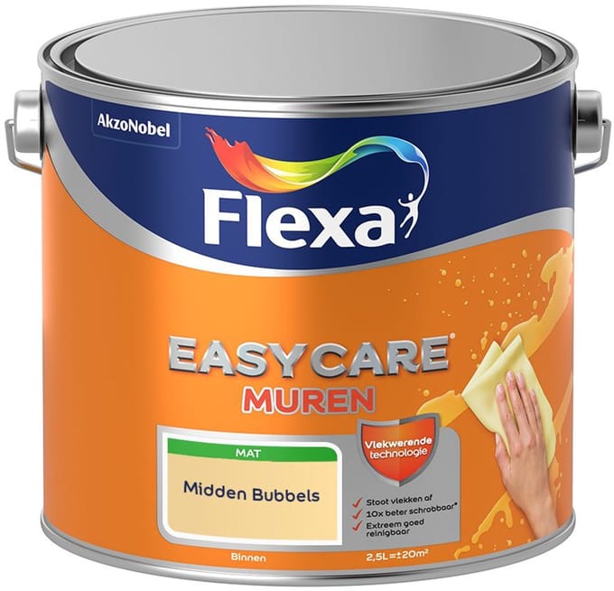 Flexa - Easycare Muren - Midden Bubbels - Mengverf - 2,5 L