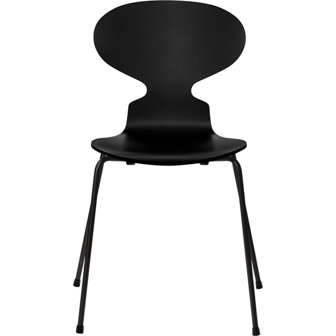 Fritz Hansen Ant Stoel - gelakt - zwart - zwart
